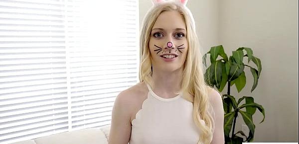  Stepbro fucking his Easter bunny stepsis with amazing ass Emma Starletto